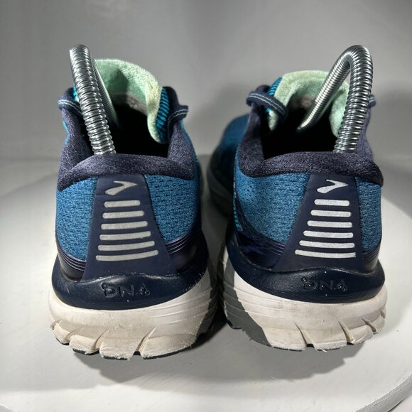 Brooks Adrenaline GTS 18 Womens Size 8 Running Shoes Blue Gym Walking Sneakers - Picture 6 of 12
